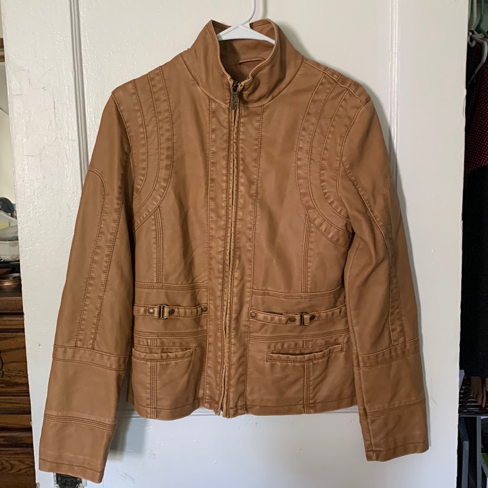 Faux leather jacket